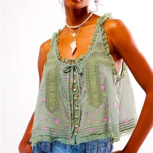 Free People Forevermore Printed Tank